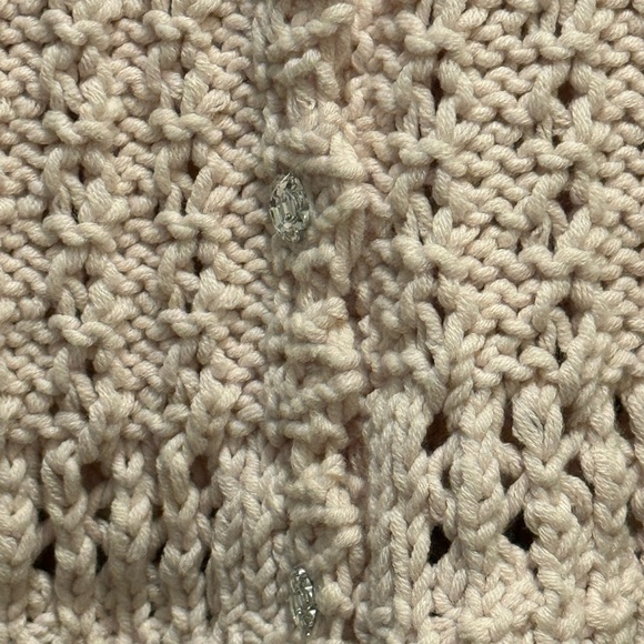 Charlotte Tarantola Pale Pink V-Neck Sweater - Picture 2 of 10